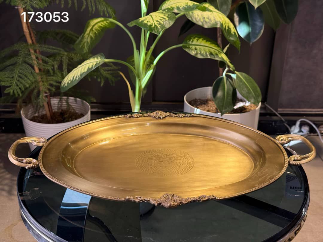 سینی بیضی  کوچک از جنس برنج