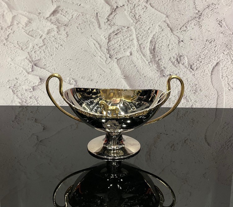 نقل خوری بزرگ استیل برنج طرح اسب